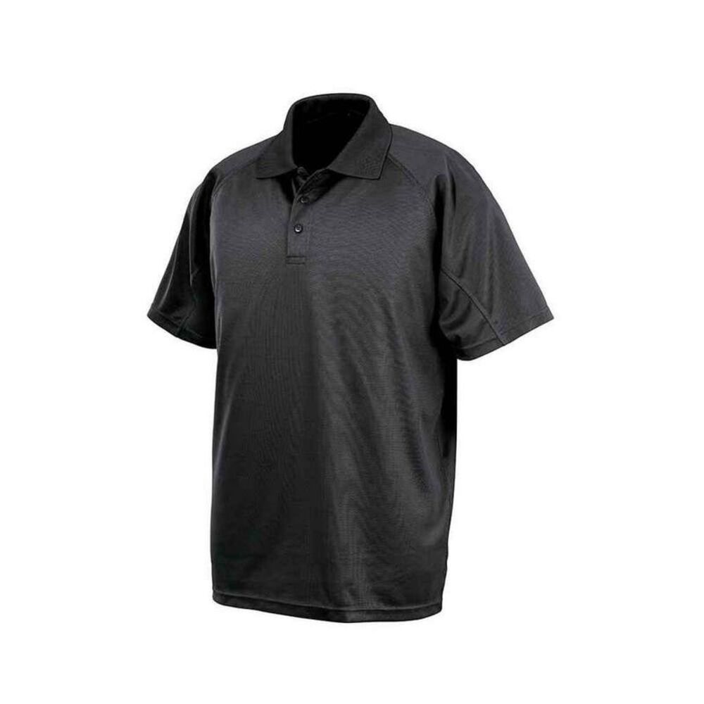 Spiro Womens/Ladies Performance Aircool Polo Shirt / Black